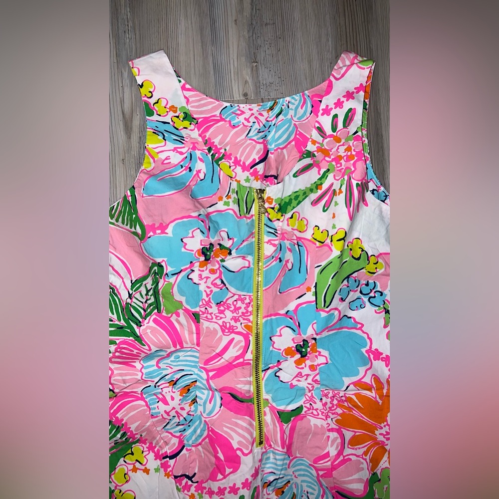LILLY PULITZER |Target Nosey Posey Floral Shift Dress Sleeveless Size 8 - Picture 5 of 9